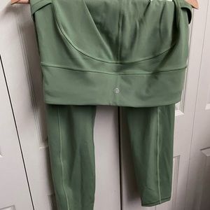 Lululemon Invigorate Leggings - Willow Green - 25” inch inseam - size 10